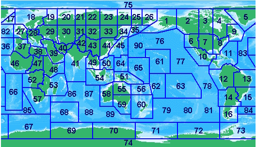 CQ ZONE MAP