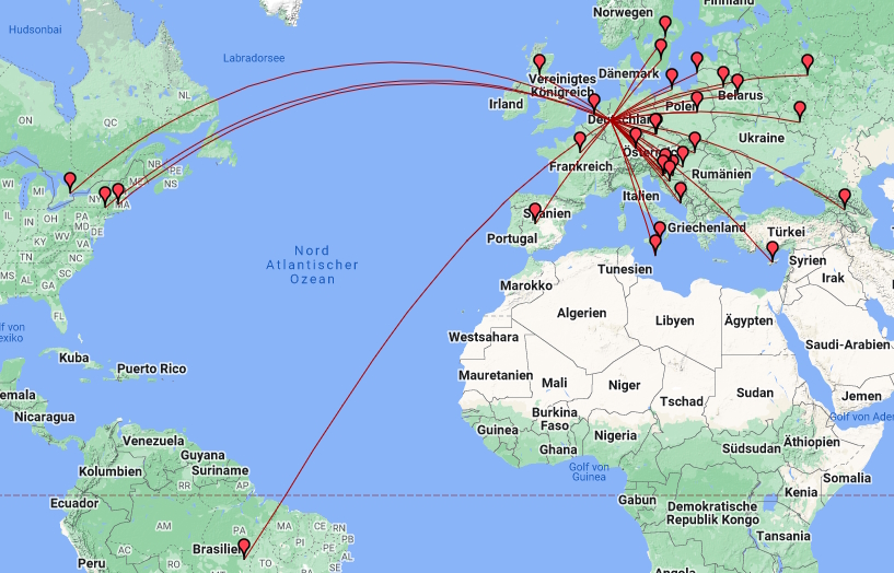 2021 EUDX Contest map