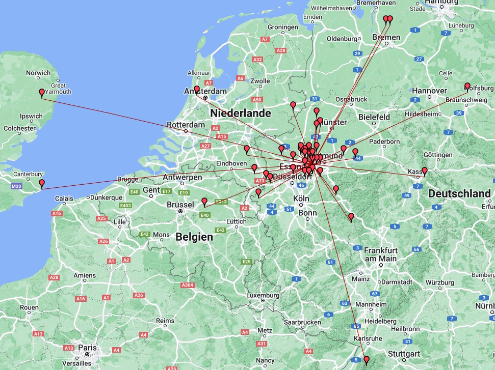 2022 10  IARU1 UHF Contest Map