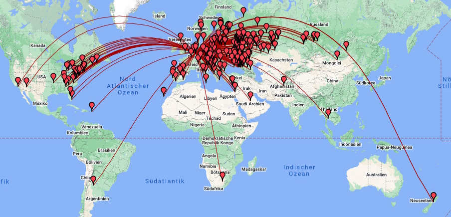 2020 03 Russion DX CW Map